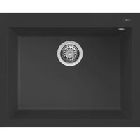 Chiuvetă bucătărie Elleci QUADRA 110 (610x500 mm) STANDART 40 FULL BLACK