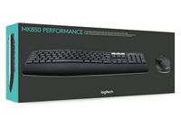 Wireless Keyboard & Mouse Logitech MK850, Curved keyframe, Quiet typing, 2xAA/1xAA, Bluetooth/2.4GHz
