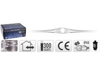 Luminite de Craciun "Turturi" 300MicroLED alb, 3m cablu transparent