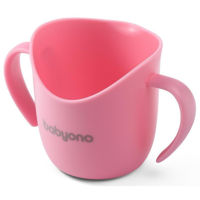 Поильник BabyOno 1463/04 Cana pentru incepatori (roz deschis)