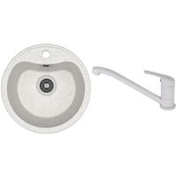 Мойка кухонная со смесителем Dr.Gans Dora + SanDonna F 1066 gri