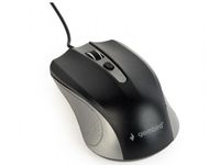 Mouse Gembird MUS-4B-01-GB, Optical, 800-1200 dpi, 4 buttons, Ambidextrous, Spacegrey/Black, USB