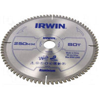 Disc de tăiere Irwin 1907778 Disc fierastrau circular 250x30mm T80 aluminiu