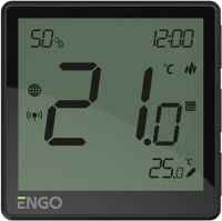 Термостат ENGO Controls Termostat EONE-230B ZigBee programabil cu fir, black