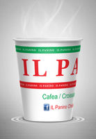 Paper cups with logo (1 pc)