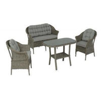 Mobilier pentru grădină SunYard Set Orkide dublu 708 sur (perne - sure)