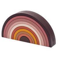 Головоломка Baby Mix 57338 Montessori Радуга Brown
