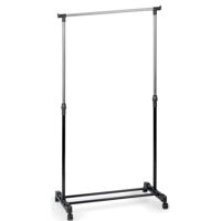 Cuier pentru haine Massido MS-860 157x77 cm, Negru-argintiu