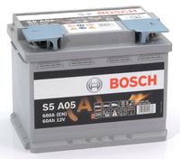 Bosch S5 AGM 12V 60Ah 680EN 242x175x190 -/+