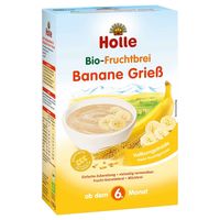 Terci din griș cu banane Holle Organic (6 luni+), 250g