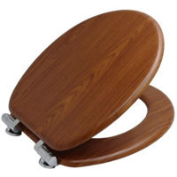 Сиденье для унитаза Bisk 08221 cu microlift MDF, stejar