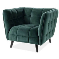 Кресло Signal Castello 1 Velvet (Green/Wenge)