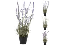 Floare artificiala "Lavanda" 46cm, ghiveci din plastic