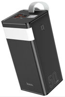 Аккумулятор внешний USB (Powerbank) Hoco J86A 50000mAh Desk Lamp function, Black