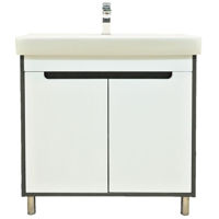 Шкаф под умывальник Bayro Venus под умыв. Neon 800 бетон чикаго тёмный