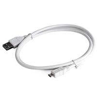 Cable Micro USB2.0,  Micro B - AM, 0.5 m,  Cablexpert, WHITE, CCP-mUSB2-AMBM-W-0.5M