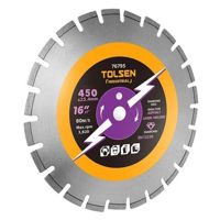 Диск отрезной Tolsen Disc diamantat pentru asfalt 450x25.4mm Segment (76797)