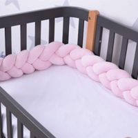 Бортик для кроватки Veres 154.02.6 Бампер-коса Pink Light 120*16