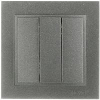 Выключатель электрический Mono Electric Выключатель 3кл. антрацит Despina