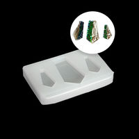 Pentagone de bijuterii (30/43 * 5 mm), matriță din silicon prefabricată