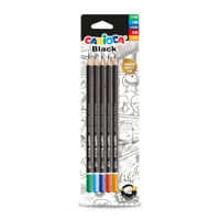 Set creioane simple 5buc Carioca Black Lead