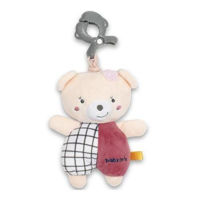 Игрушка-подвеска Baby Mix 53097 Мишка Розовый