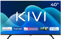 Телевизор 40" LED SMART TV KIVI 40F730QB, 1920x1080 FHD, Android TV, Black