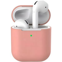 Чехол для наушников Helmet Airpods 2, silicone, Rose Red