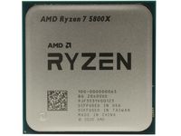 CPU AMD Ryzen 7 5800X (3,8-4,7 GHz, 8C / 16T, L2 4MB, L3 32MB, 7nm, 105W), soclu AM4, tavă