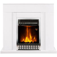 Камин электрический ArtFlame Agnes white & Gala silver