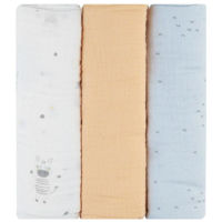 Аксессуар для пеленания Kikka Boo 31103010096 Pelinci de muselina Stripy Friends, 100x100cm, 3buc