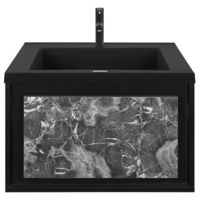 Шкаф под умывальник Montebella Set 51.01 650*480 NERO LED Pantera