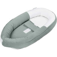 Cocon pentru bebelusi Doomoo CO13 BabyNest din bumbac organic Cocoon Tetra Jersey Green