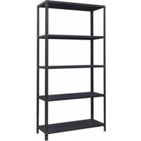 Cтеллаж складской УХЛ-МАШ СК-Ч 2,0/1000х400 Стеллаж средней нагрузки 120кг (2000х1000х400мм) (5 полок) чёрный