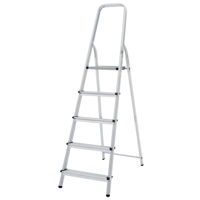 Лестница Lider-Tech AF0105A Scara cu suport aluminiu, 5 trepte, H=1.66m, sarcina max.150kg