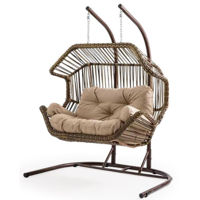 Mobilier pentru grădină SunYard Akcay dublu Cafeniu