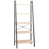 Офисный стеллаж Deco Azalia 5 nivele 64x34x164H Oak/Black