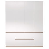 Dulap Bayro Harmony 1800x2200x550 cu sertare gri piatra