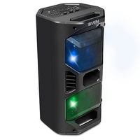 Partybox SVEN "PS-600" 50w, Black, Bluetooth, microSD, FM, AUX, USB, LED, power:8000mA, USB, DC5V