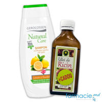 Gerocossen Natural Care Sampon par gras (lamaie,eucalipt) 400ml + Ulei Ricin 200ml Hypericum CADOU