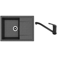Мойка кухонная со смесителем Dr.Gans Techno 760 + SanDonna F 1066 negru