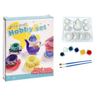 Набор для творчества Promstore 18315 Набор для раскрашивания: посуда, 6 красок, 2 кисточки