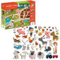 Настольная игра Dodo 200206 Joc magnetic Ferma + tablă magnetică, 44 elem.