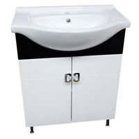 Dulap pentru lavoar Aquaplus Modern Black 75 cu lavoar 7075