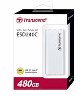 480GB (USB3.1/Type-C) Transcend Portable SSD "ESD240C", Silver