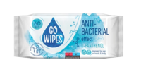 GoWipes Влажные салфетки с антибактериальным эффектом, с Д-пантенолом, 60 шт.