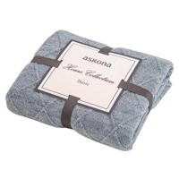 Домашний текстиль Askona Плед вязанный (квадрат) 130x170,дымчато-серый