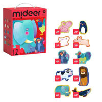 Головоломка Mideer MD1473 Puzzle Animale, 10 în 1 (nivelul 1)