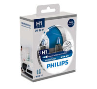 PHILIPS H1 XENON EFECT (4300K) 12V 55W 12258WHVSM (2 BUCĂȚI)