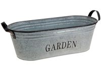 Корзина для цветов "Garden" H17cm, овал, металл